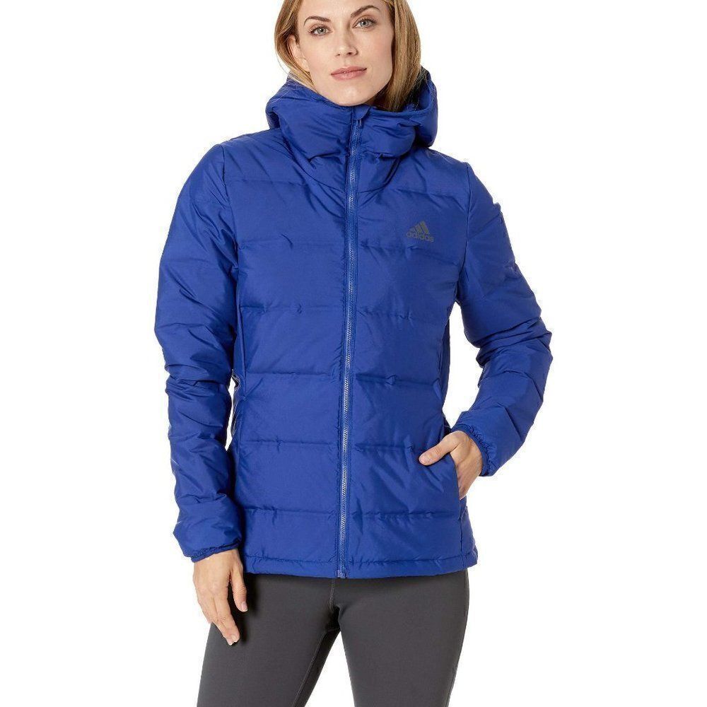 Adidas Helionic Hooded Down Puffer Jacket Sz L NWT
